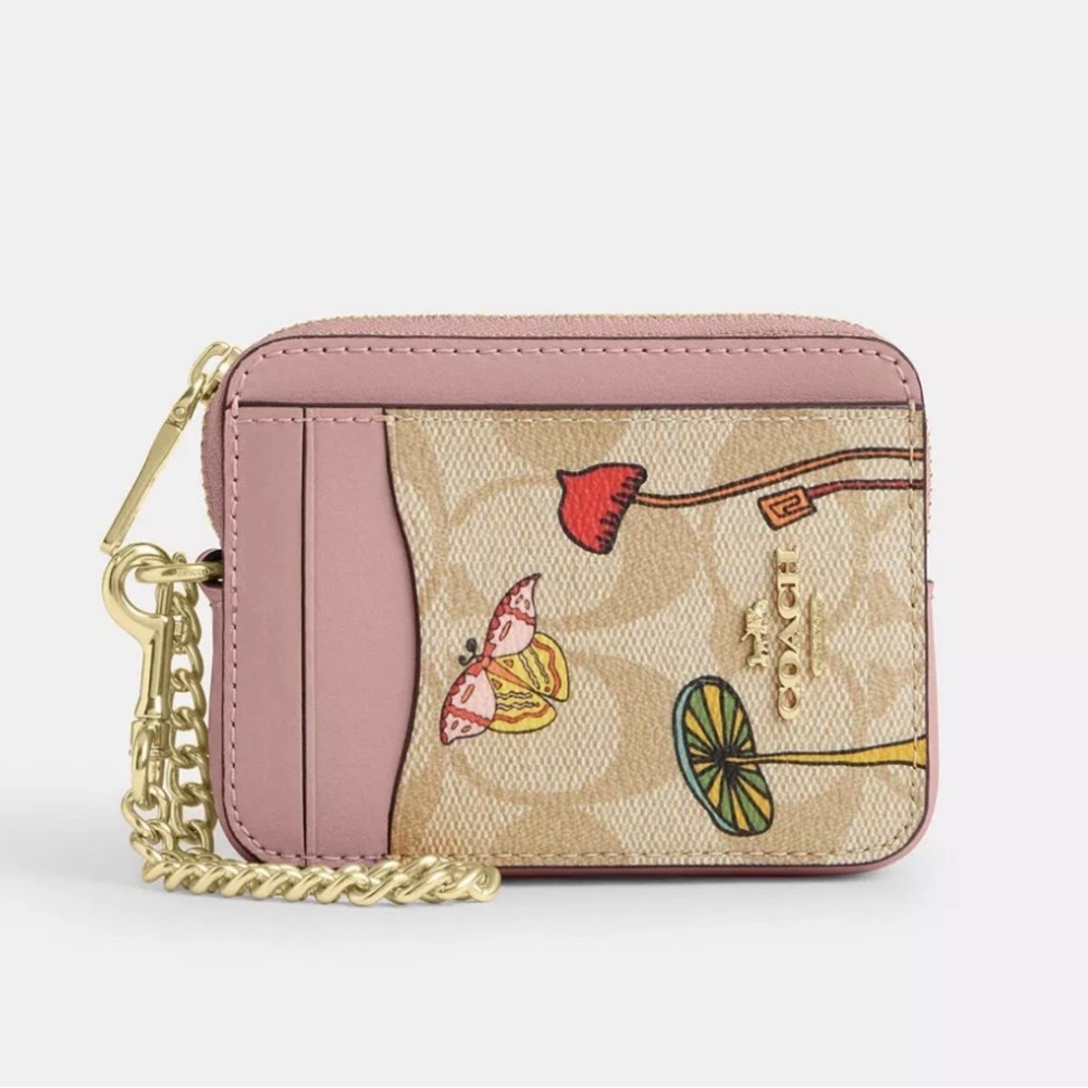 NWT Coach Coach X Observed
By Us Zip Card Case In Signature Canvas CU403